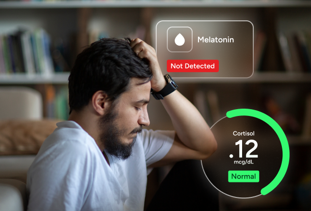 Cortisol & Melatonin (Sleep Hormone) Test Panel &mdash; Full-Day Assessment number 1